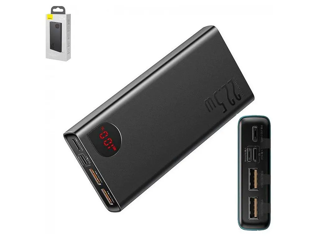 Мобильная батарея Baseus Adaman Metal 20000mAh PD 22.5W PPAD000101 - фото 2