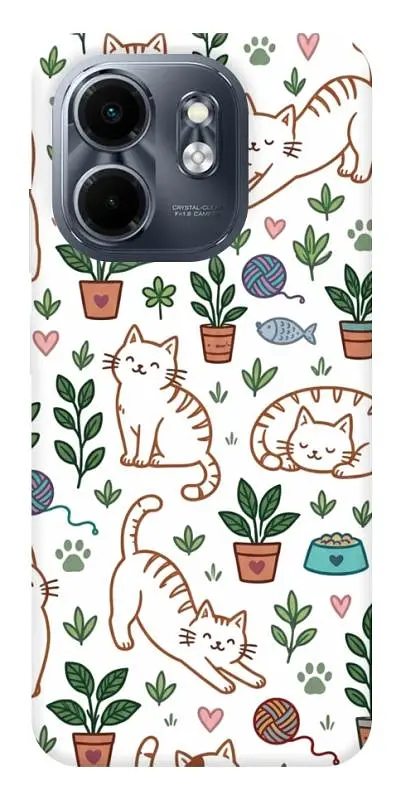TPU чохол Demsky Cats pattern для Infinix Smart 9 4G / Hot 50i
