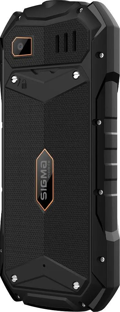Телефон защищен кнопочный Sigma mobile X-treme PV68 черно-оранжевый - фото 3