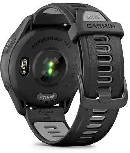 Смарт-годинник Garmin Forerunner 265 Black Bezel and Case w. Black/Powder Gray Silicone Band (010-02810-00) - фото 5