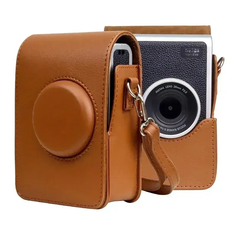 Подарочный набор камера Fujifilm Instax Mini EVO, Фотобумага 50 шт, Чехол, Фотоальбом 108 фото Коричневый - фото 5