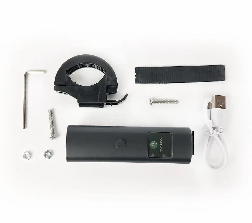 Велосипедна фара передня Speaker BK-C1202 USB 300 Lm чорний (G0000899) - фото 3