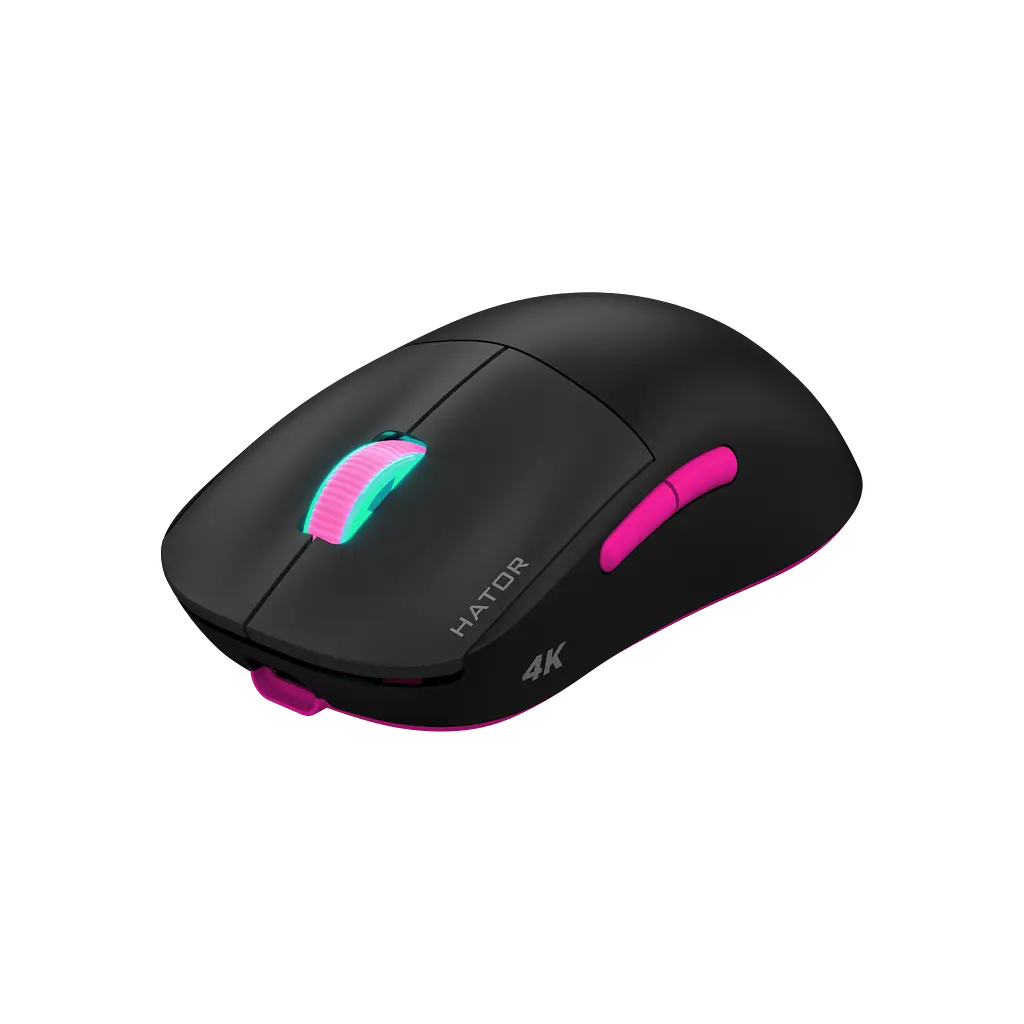 Миша бездротова Hator Quasar 2 Ultra 4K Black/Pink (HTM570BP) - фото 2