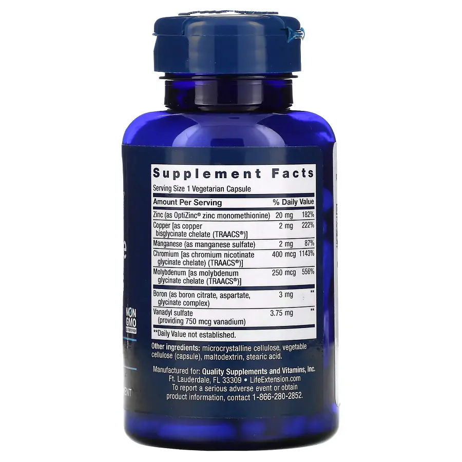 Вітаміни та мінерали Life Extension Only Trace Minerals, 90 вегакапсул - фото 2
