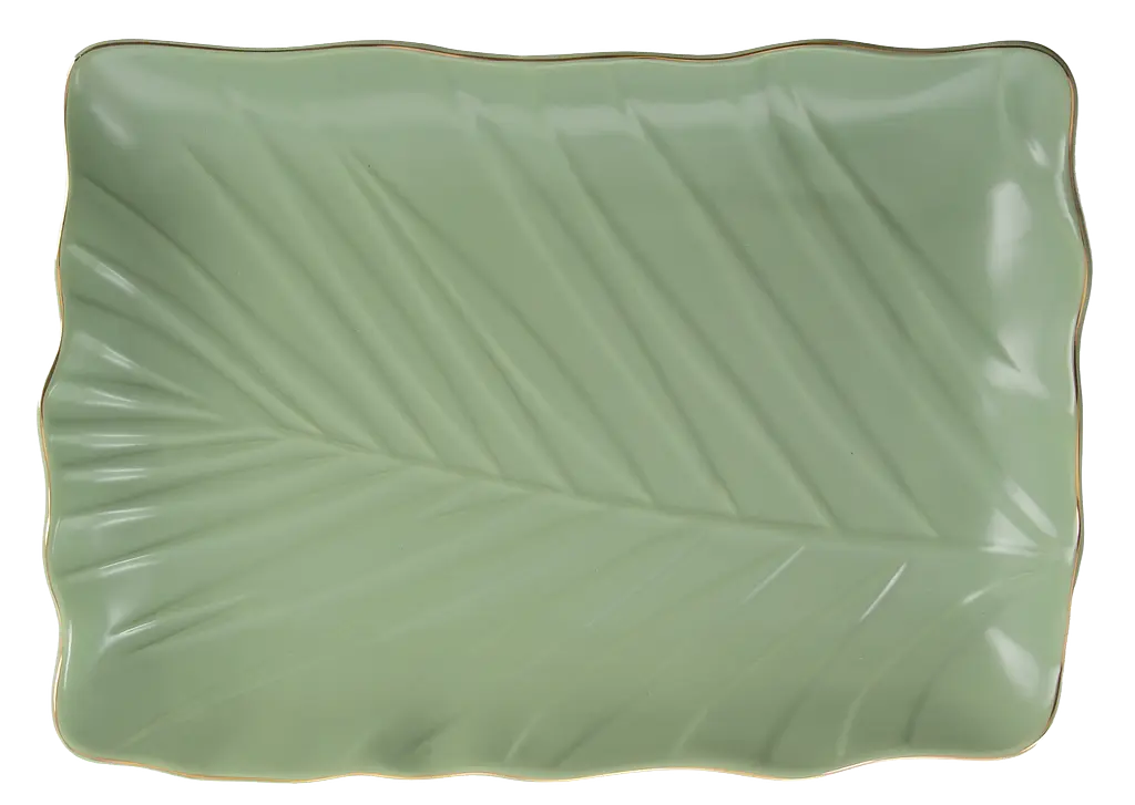 Блюдо Leaf Green Gold LIMITED EDITION kuh0016172