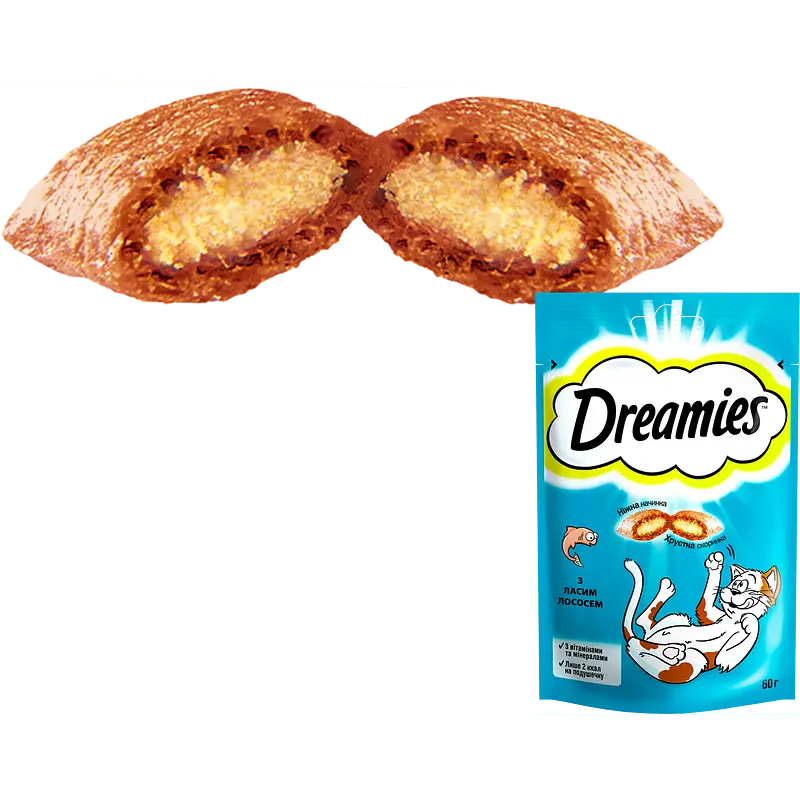 Лакомство для кошек Dreamies с лососем 60 г - фото 3