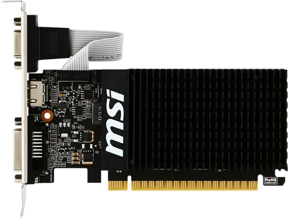 Відеокарта GeForce GT 710 2GB MSI LP (GT 710 2GD3H LP) - фото 3