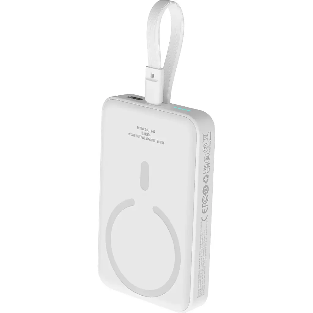 Зовнішній акумулятор Baseus Magnetic Mini 10000mAh 30W White (P1002210B223-00) [140838] - фото 5