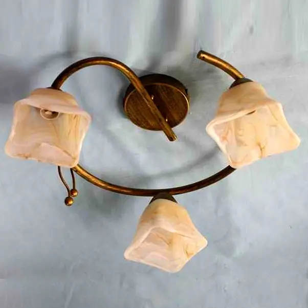 Люстра потолочная Brille флористика E14 60W Cop (BKL-182S/3) - фото 3