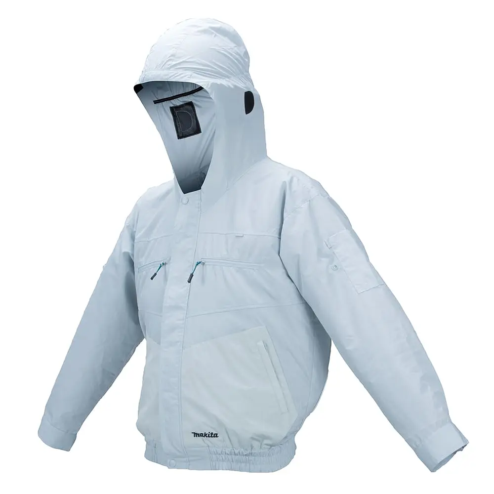Куртка з капюшоном акумуляторна з вентиляцією Makita DFJ207ZXL (LXT, CXT, без акумуляторів та зарядного пристрою)
