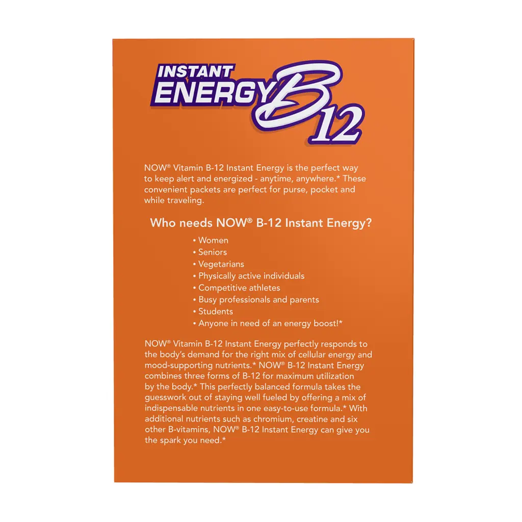 Витамин В12 Now Foods Instant Energy B-12 75 packets - фото 4