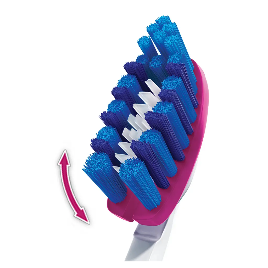 Зубна щітка Oral-B 3D White Luxe Pro-Flex, середня, фіолетовий - фото 4