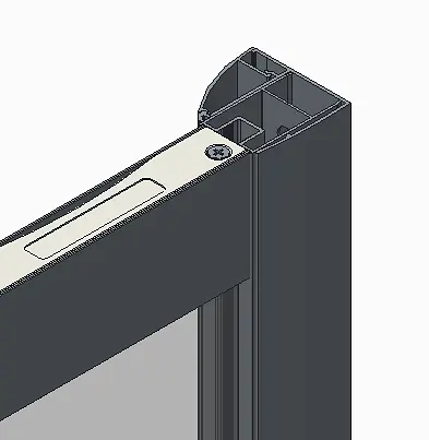 Бічна стінка для кабіни Koer SR SW05-90x200-TR-01 прозоре скло Easy Clean 6 мм, хром KR5407, прозоре, хром - фото 3