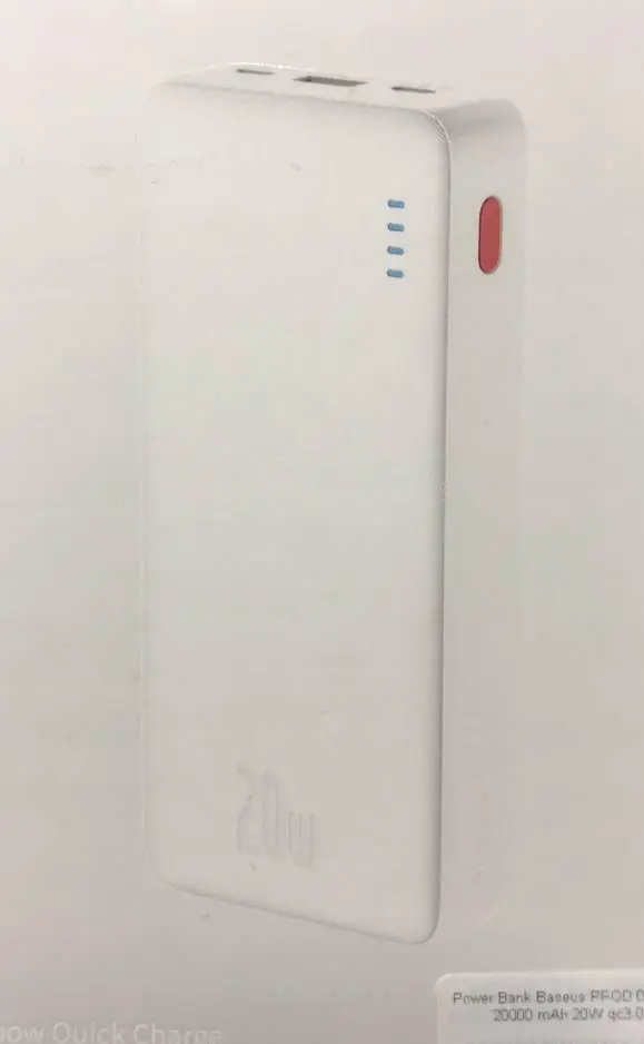 Внешний аккумулятор Baseus Power Bank Fast Charging 20000mAh 20W (PPAP20K) - фото 4