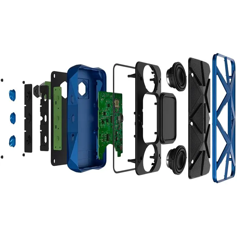 Портативна акустика EMIE Lambo bluetooth speaker Blue - фото 5