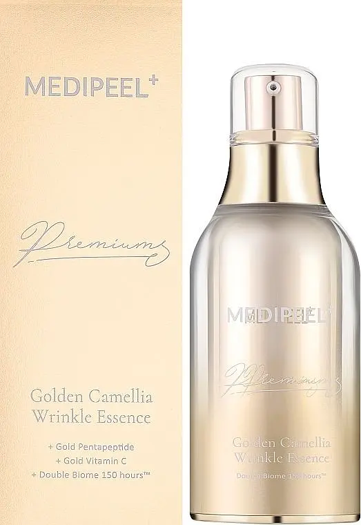 Есенція для обличчя проти зморщок Medi Peel Peptide 9 Golden Camellia Wrinkle Essence 50 мл - фото 2