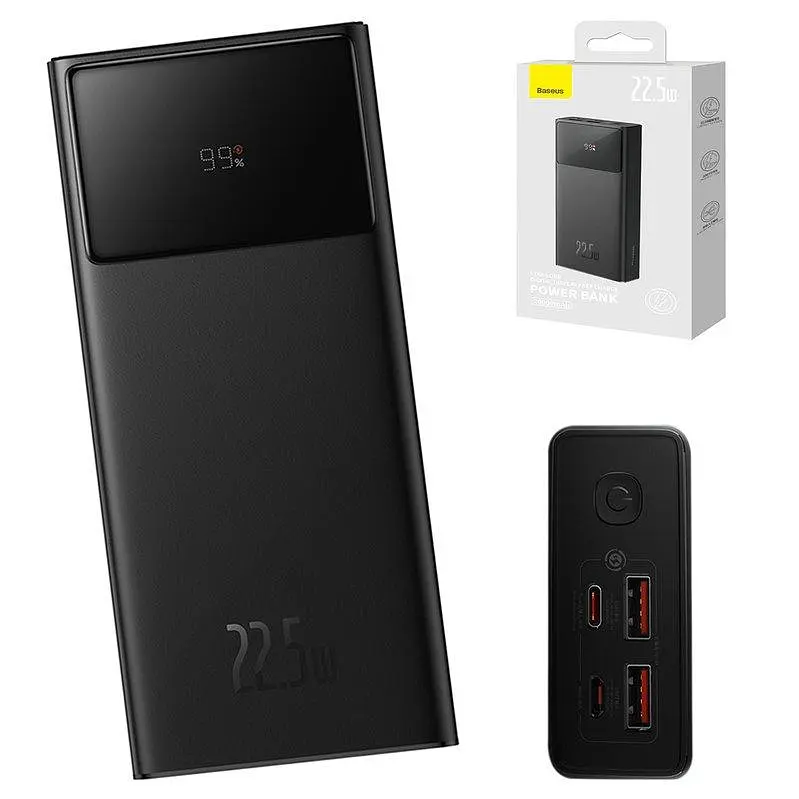 Акумулятор портативний Baseus Star-Lord Digital Display 30000 mAh 22.5W PPXJ30 чорний - фото 5