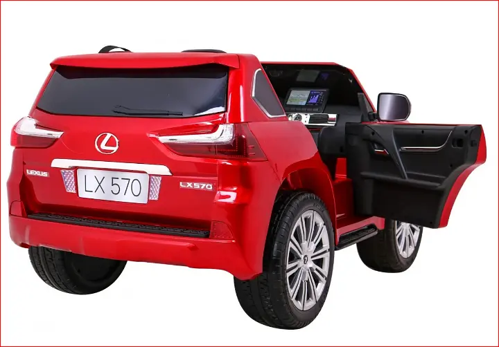 Електромобіль Ramiz Lexus LX570 пофарбований 2x12 на пульті управління, синій (PA.DK-LX570.EXL.NIE) - фото 15