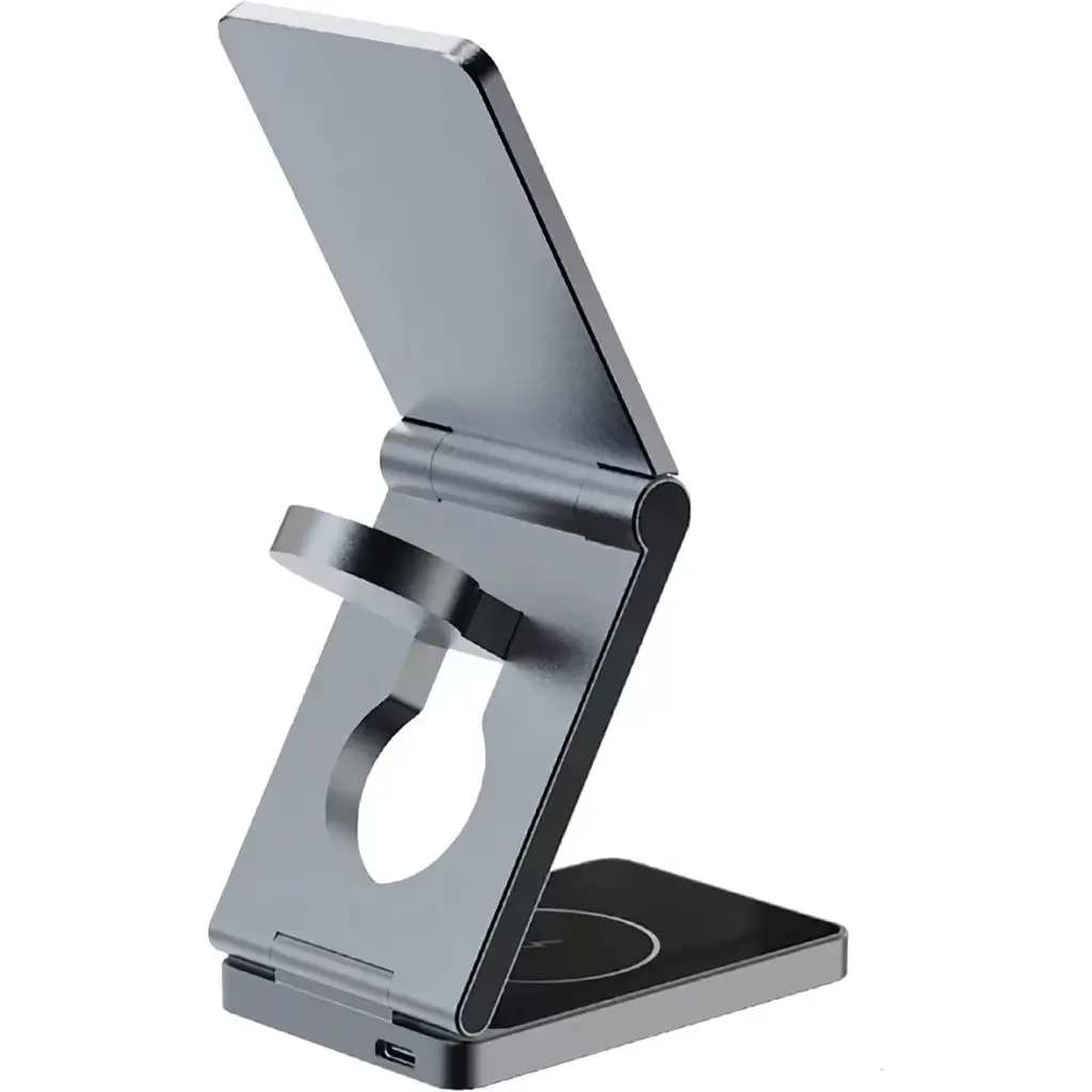 Бездротовий зарядний пристрій Proove Titan Volt 3in1 Gray (WSTV15000003) [131672] - фото 2