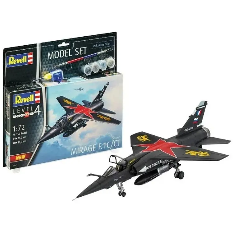Збірна модель Revell Винищувач Дассо Міраж F1 рівень 4 масштаб 1:72, 211 деталей (RVL-64971) - фото 2