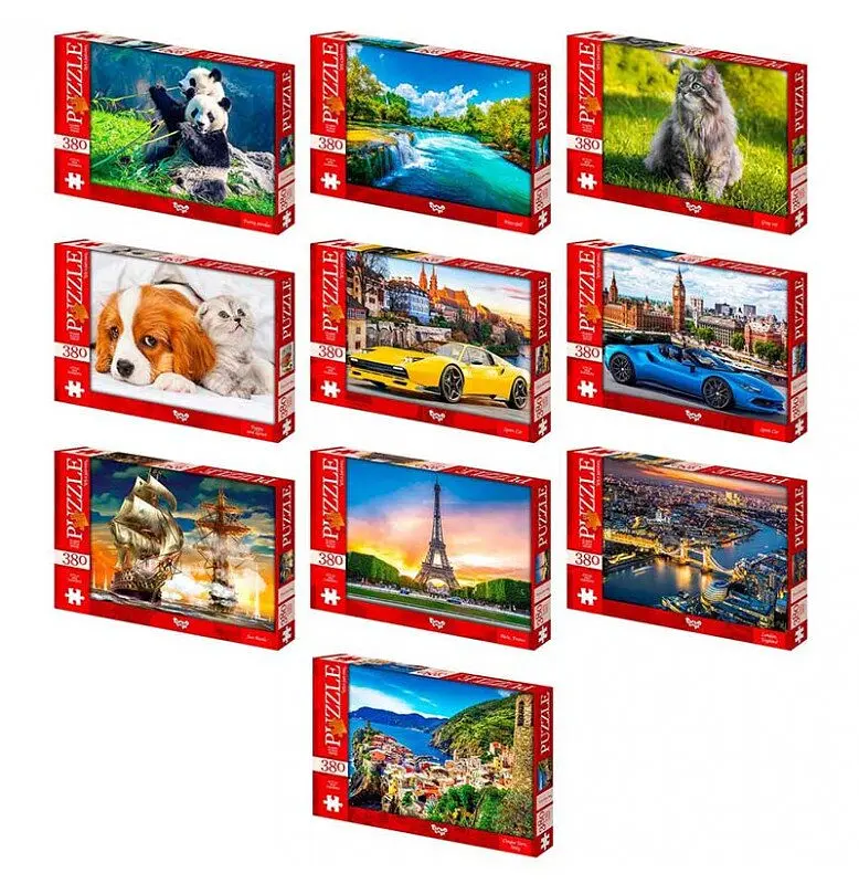 Пазли Danko Toys 380 елементів Різнокольоровий shop (4823102812946)