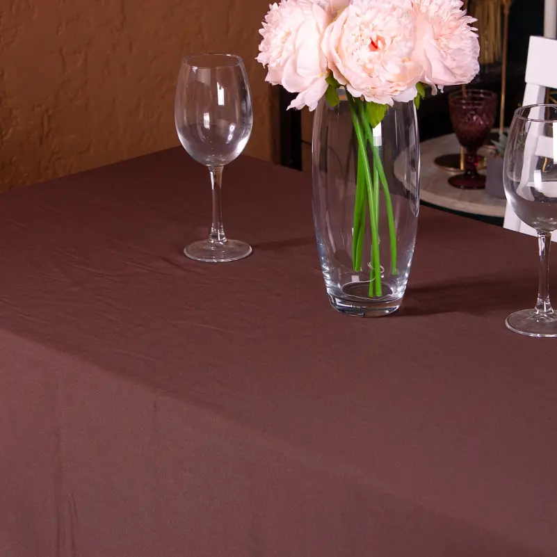 Скатерть MirSon №401 Satin Waterproof Chocolate 280x200 см - фото 3