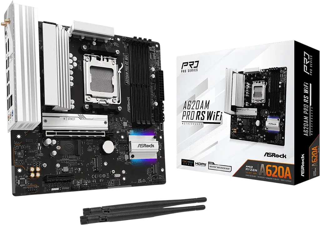 Материнська плата ASRock A620AM Pro RS WiFi Socket AM5 - фото 4