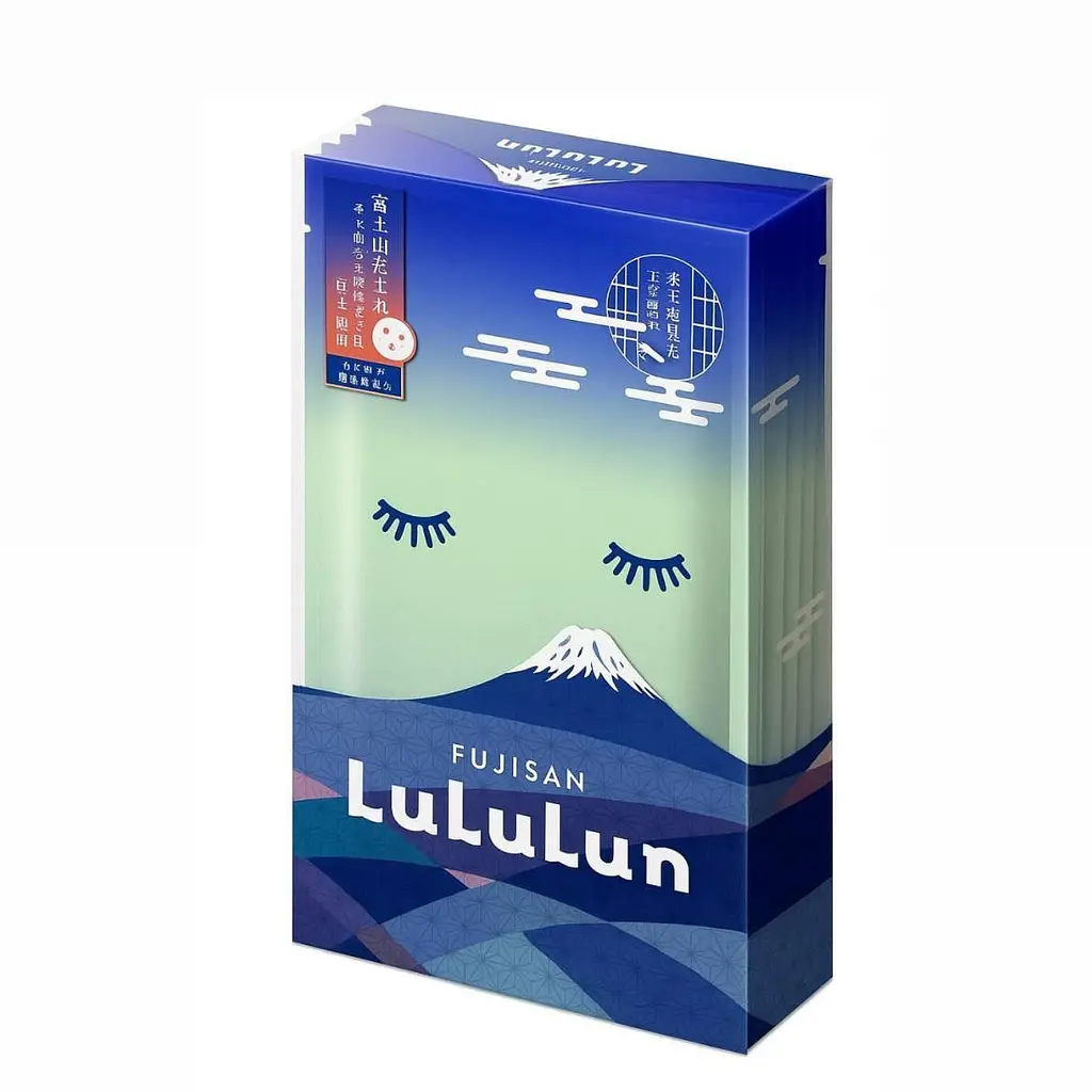 LULULUN Face Mask Fuji Clear Stream зволожуюча маска з джерельною водою з гори Фудзі, 1 шт х 5 уп