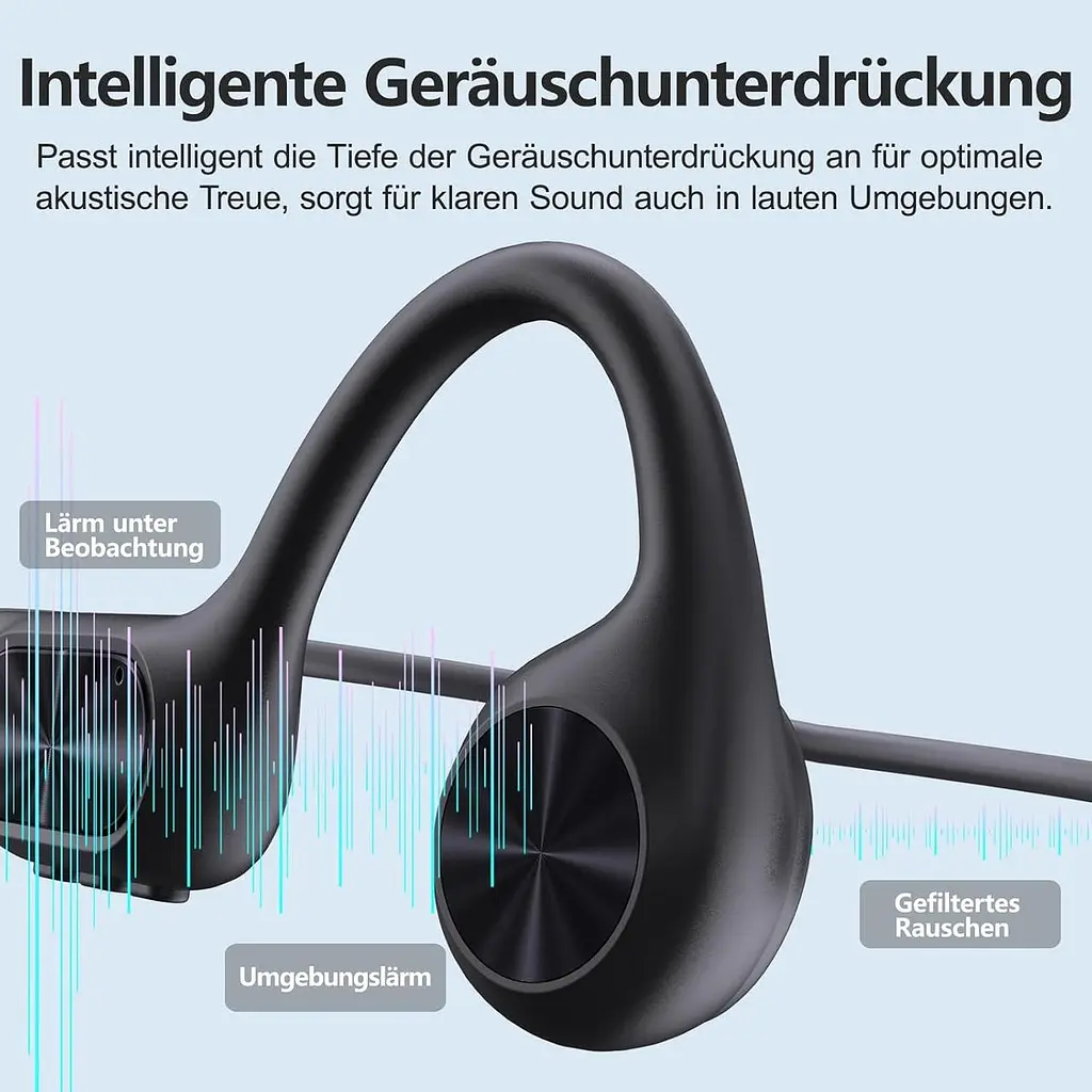 Наушники для плавания, наушники Bone Sound Bluetooth 5.4, IPX8 водонепроницаемый, спортивные наушники 32G память, подводные - фото 3