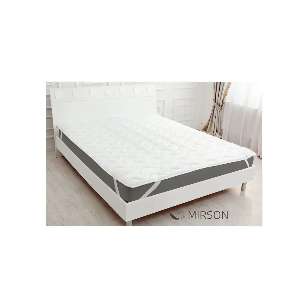 Наматрацник MirSon Eco Light №1712 EcoSilk Air-Soft звичайний на резинці по кутах White 180x200 см (2200002888349) - фото 2