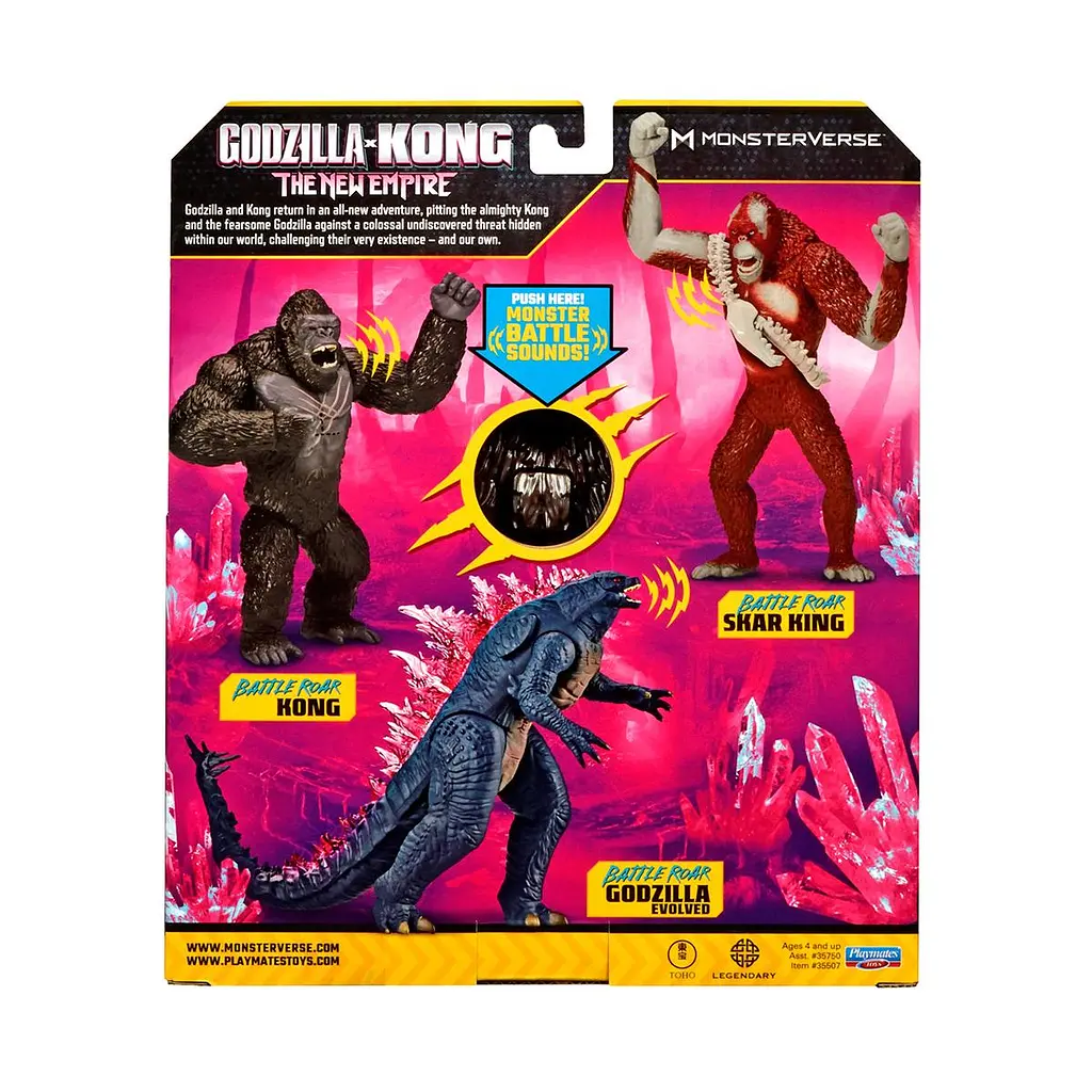 Фігурка Godzilla x Kong – Конг готовий до бою (18 cm, звук) Godzilla vs. Kong 35507 - фото 7