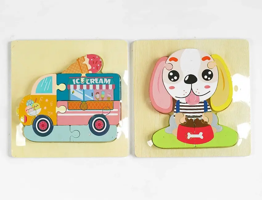 Пазли дерев'яні З 47733 2 види, в плівці (6900067477330) Микс - фото 3