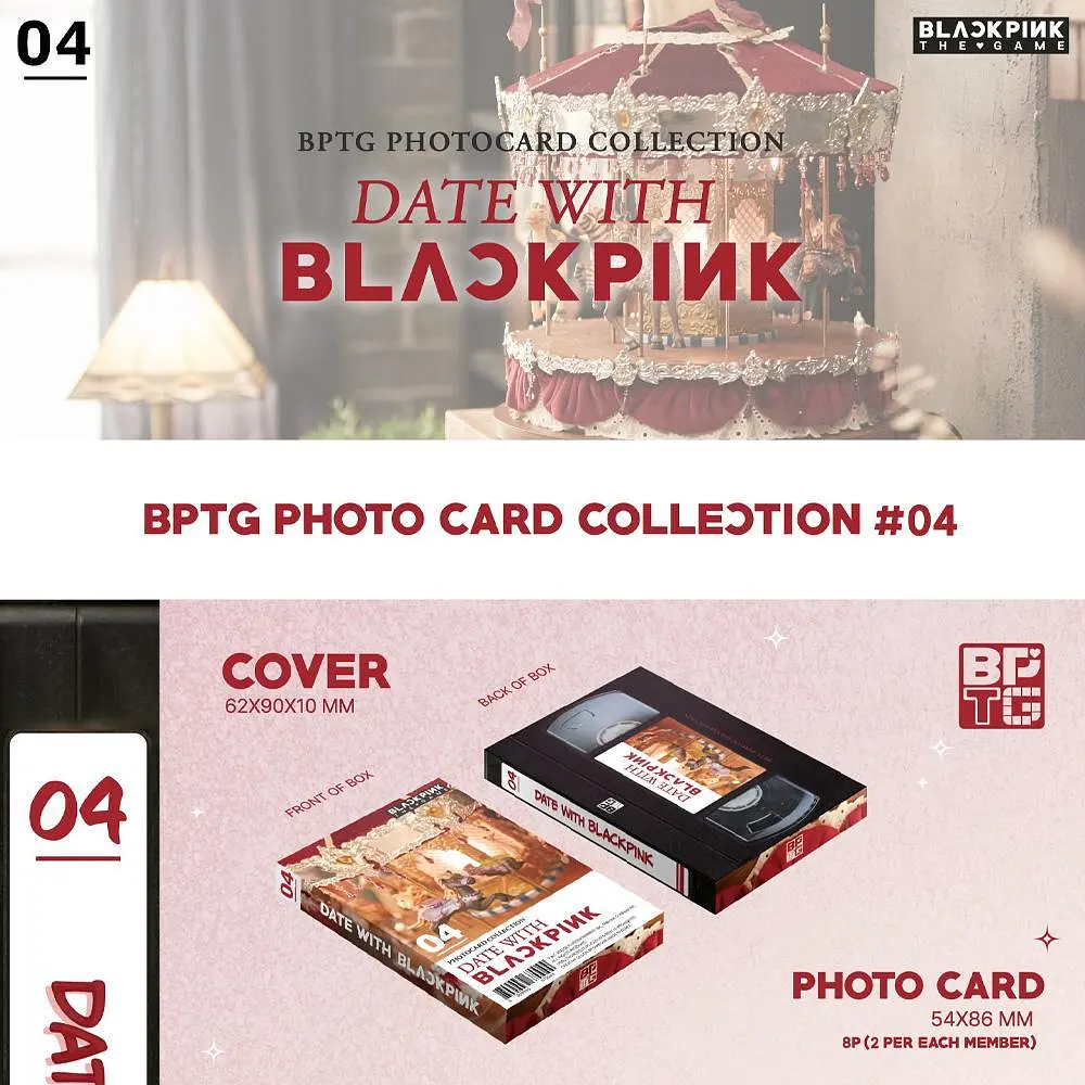 Картки ліцензійні Yg Entertainment The Game Photocard Collection Blackpink Колекція фотокарт Блекпінк YE 04 - фото 2