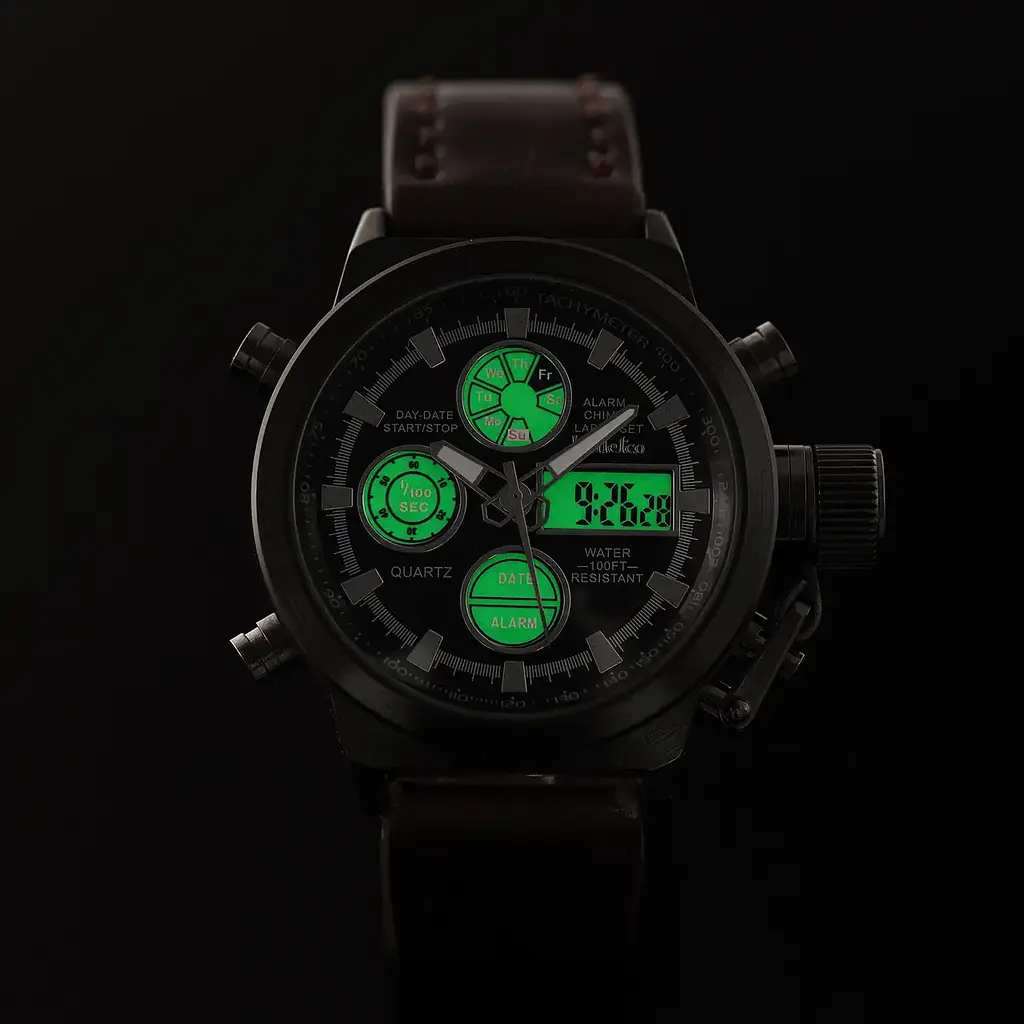 Наручний чоловічий годинник AMST Watch / Армійський чоловічий годинник з підсвіткою вологостійкий - фото 5