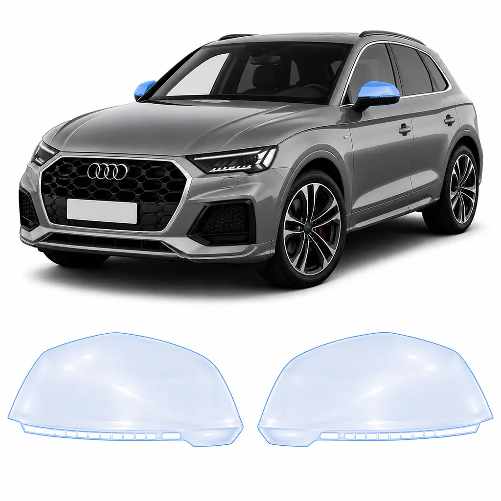 Антигравійна захисна бронеплівка за лекалами для Audi Q5 FY facelift 2021-2024 - дзеркала