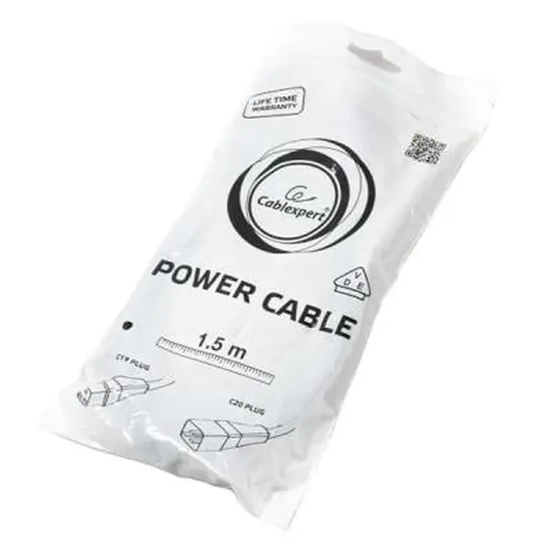 Кабель живлення C19 to C20 1.5m 1.5mm2 16A Cablexpert (PC-189-C19) - фото 2