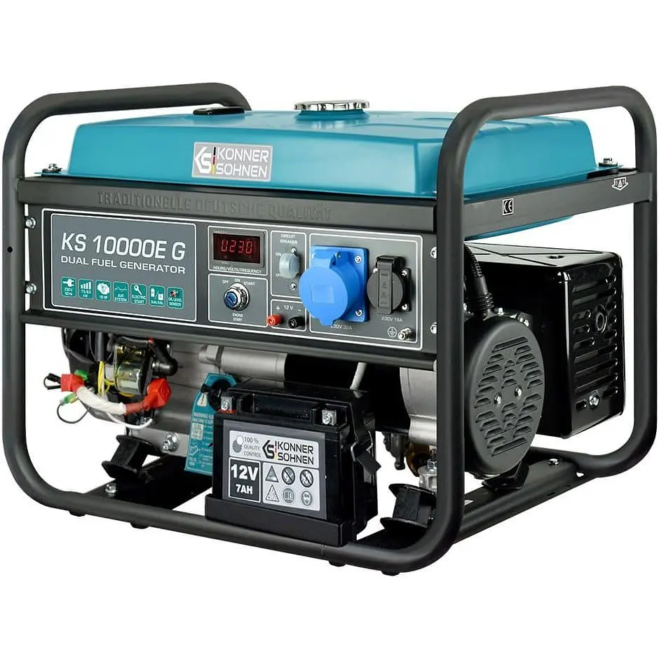 Генератор Інверторний KonnerSohnen KS 10000E G 87кг / 7500 Вт / Газ + бензин (KS10000EG) - фото 3