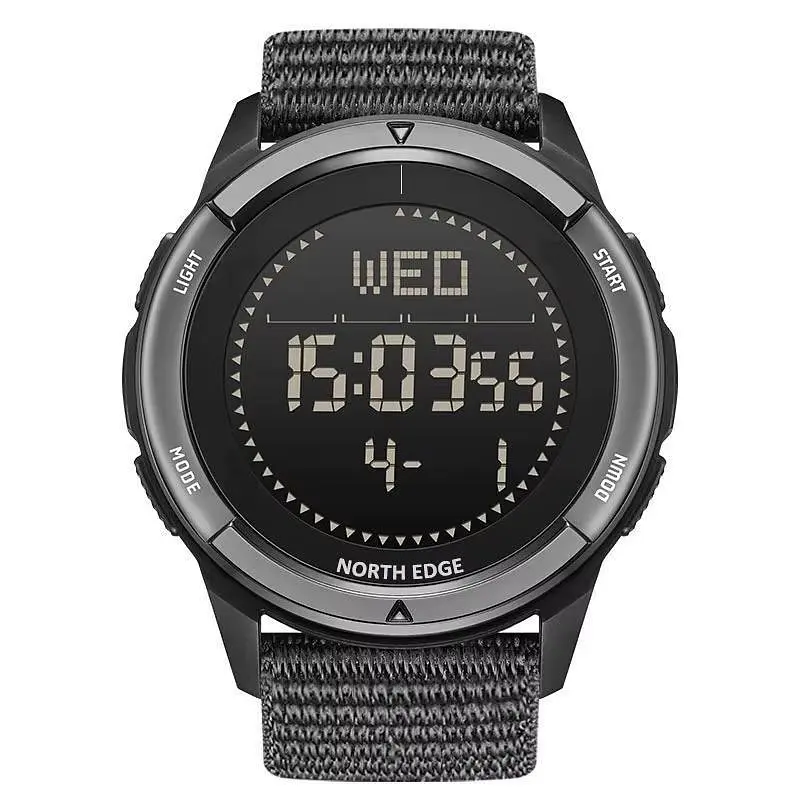 Тактичний військовий годинник North Edge ALPS Carbon Fibre чоловічий сірий - фото 2