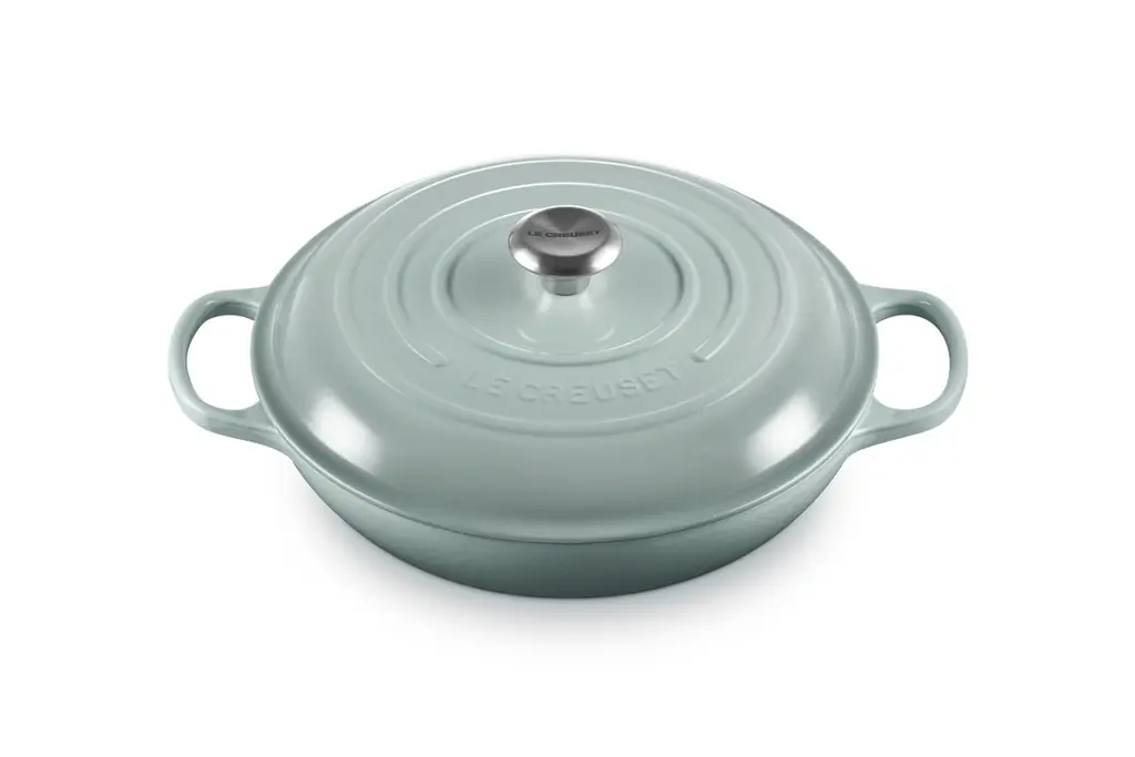 Каструля із кришкою Le Creuset Signature Cast Iron Oval Casserole 21178297174430 29 см 4.7 л морська сіль - фото 2