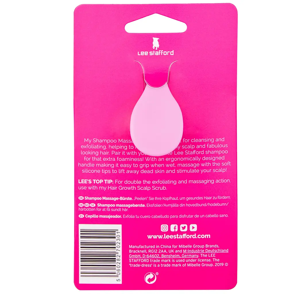 Масажна щітка Lee Stafford Shampoo Massage Brush для миття голови - фото 4