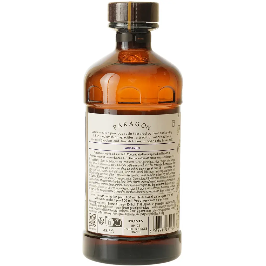 Кордиал Monin Paragone Labdanum 485 мл    - фото 4