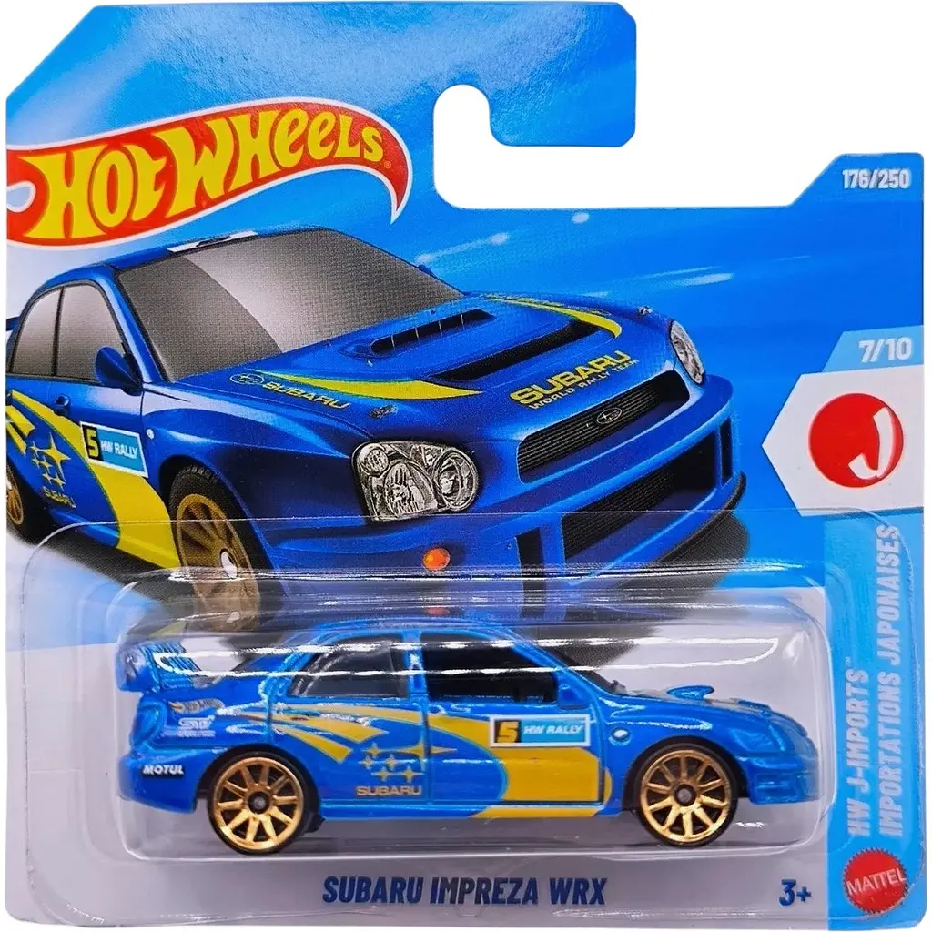 Базова машинка Hot Wheels J-Imports Subaru Impreza WRX синя (5785) JJK19-N521