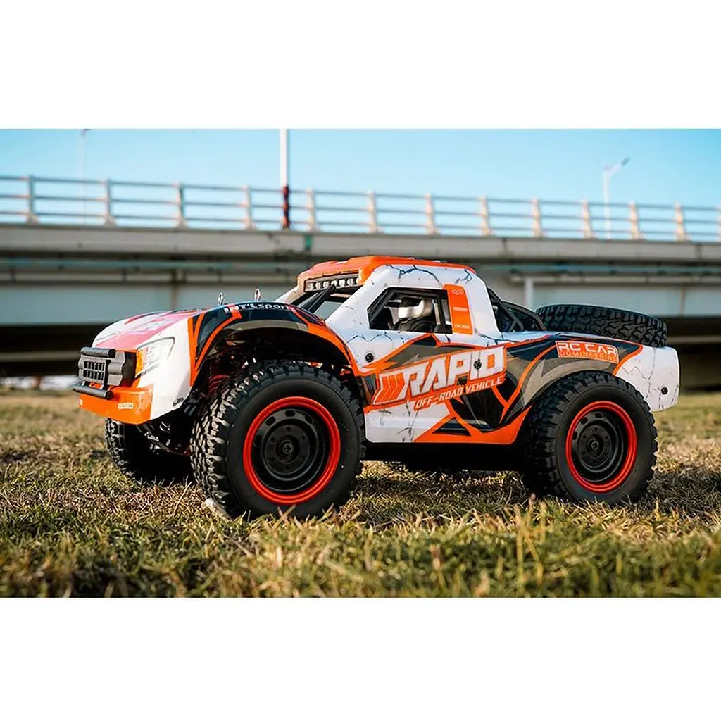 Машинка на радиоуправлении JJRC Q130-B Pro All-wheel Drive SUV Orange [119082] - фото 4