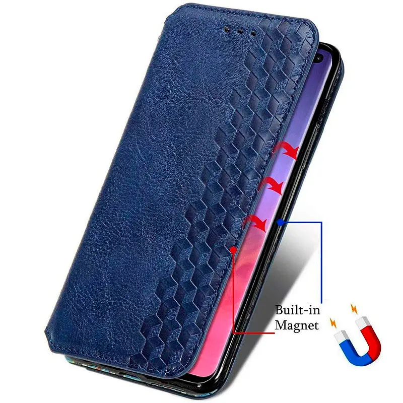 Чехол-книжка GETMAN Cubic Cover Case для Xiaomi Redmi Note 12 Pro 4G/ 11 Pro 4G/ 5G Blue [96747] - фото 3