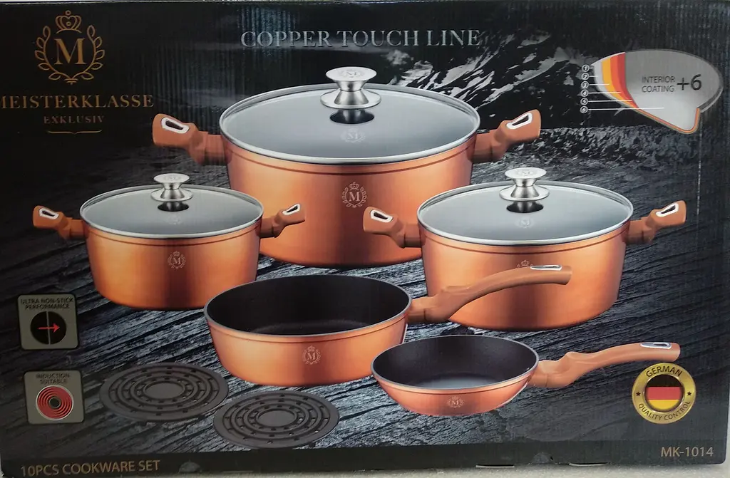 Набір посуду Meisterklasse Granite Touch Line MK-1014 10 предметів - фото 8