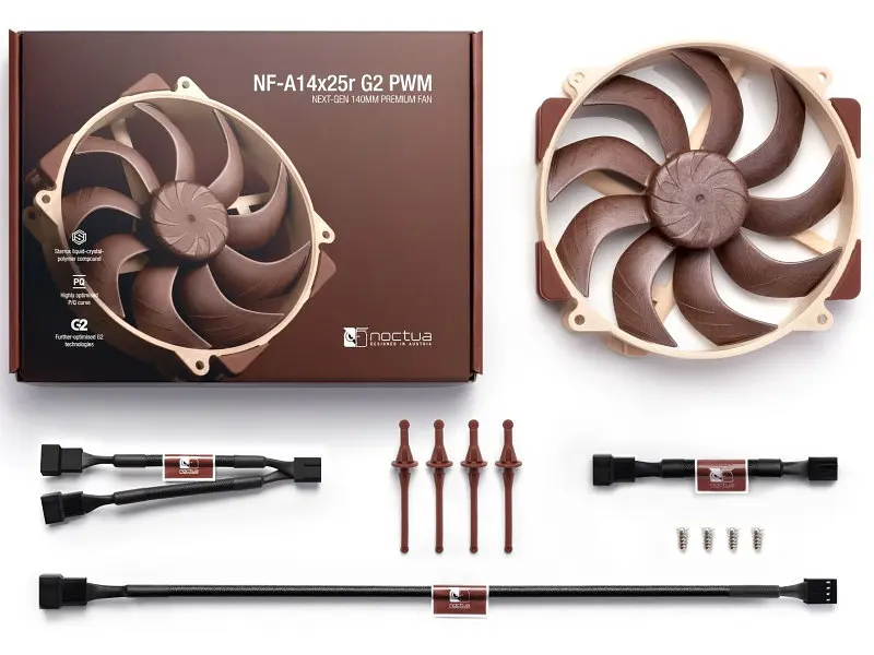 Вентилятор для корпусу Noctua NF-A14X25R G2 PWM - фото 4