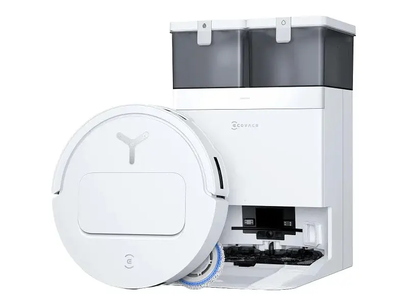 Робот-пилосос з вологим прибиранням ECOVACS DEEBOT T50 PRO OMNI White (DDX67)