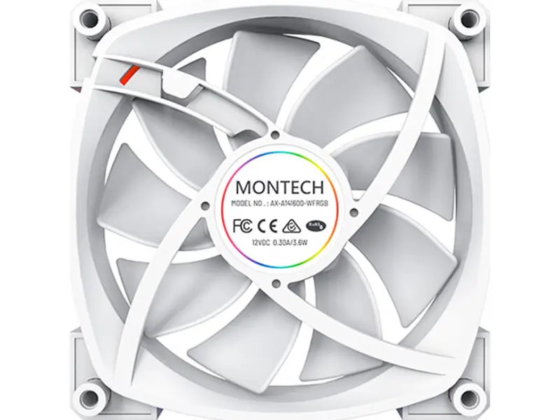 Вентилятор Montech AX140 PWM White - фото 2