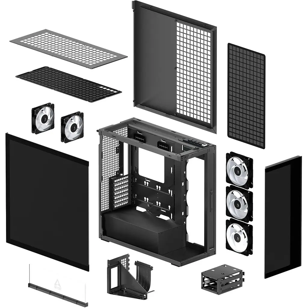 Корпус Arctic Xtender VG без БП Mirror Black (ACPCC00019A) - фото 9