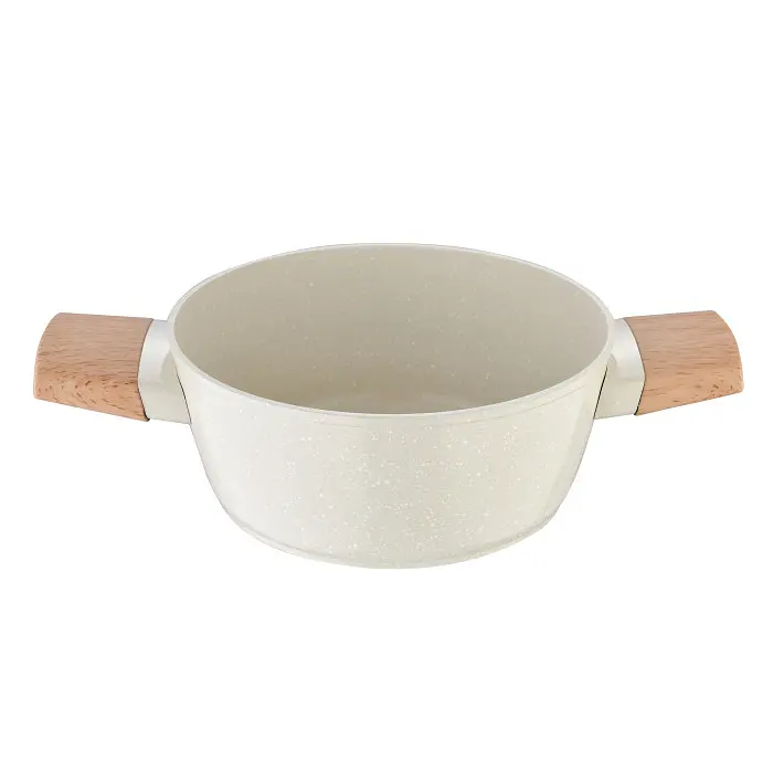 Каструля з кришкою Bergner Naturally. 20 см. 2.4 л (BG-34745-CR) - фото 2